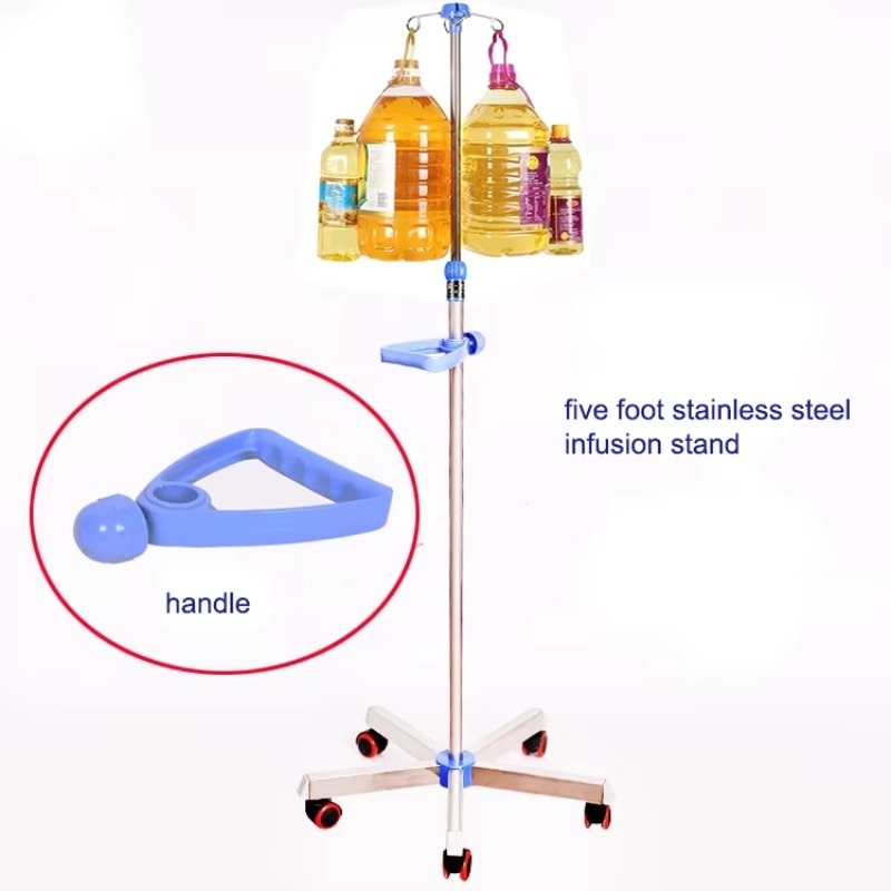 Iv Infusion Pole - Hospital Bed Accessories Movable Iv Pole
