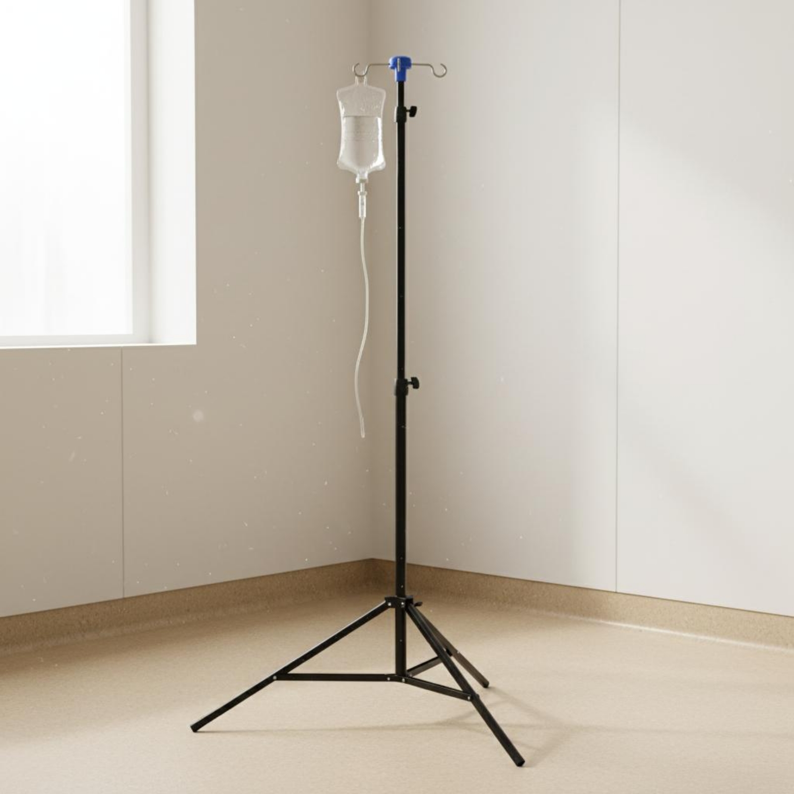 Tripod Infusion Stand Black Fo - Iv Infusion Pole ulasan dan harga