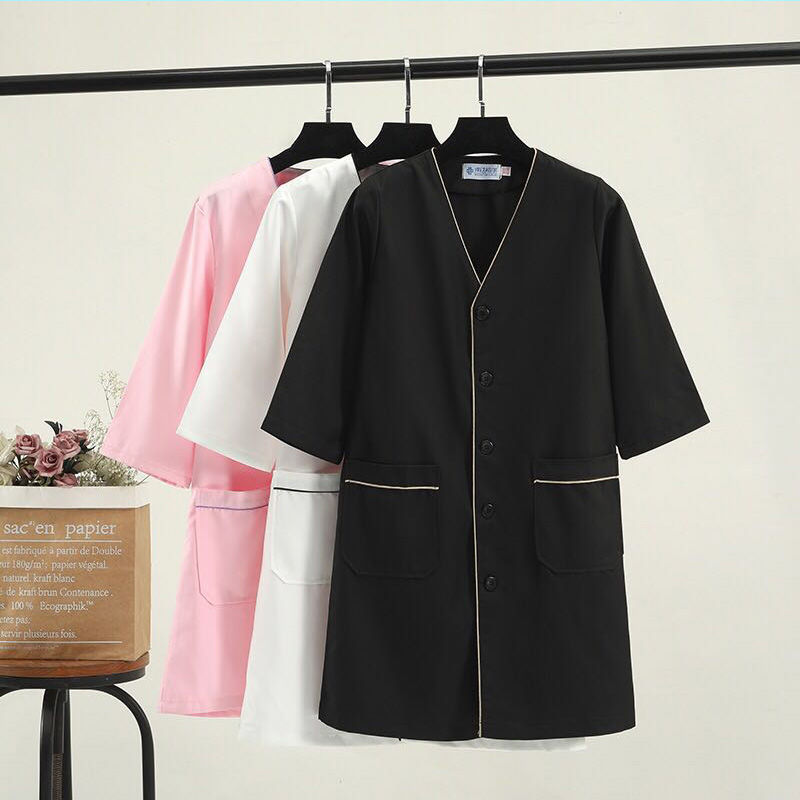 white plus size Salon grooming - Medical Lab Logo ulasan dan harga