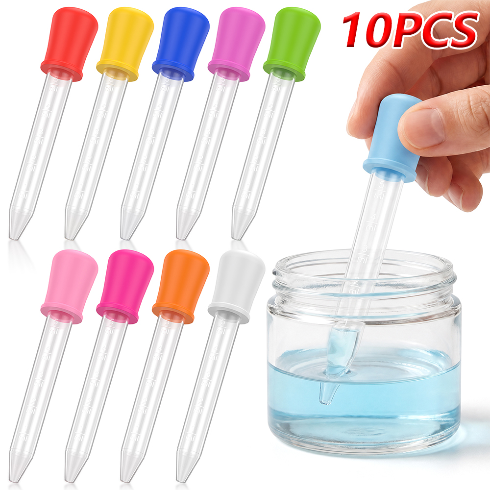 10Pcs 5ml Silicone Plastic Pip - Lab Pipette Tip ulasan dan harga