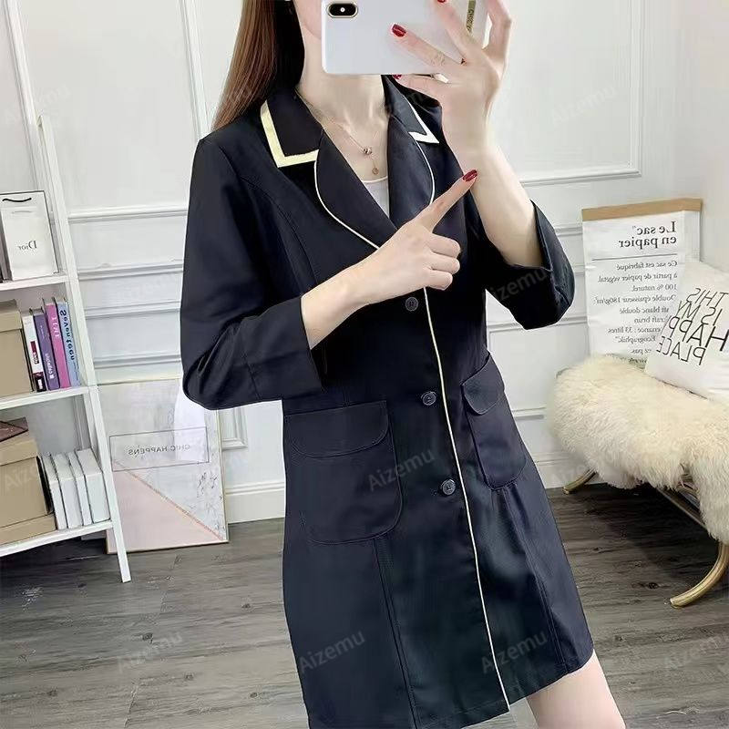 Black Beauty Salon uniform sho - Medical Lab Logo ulasan dan harga